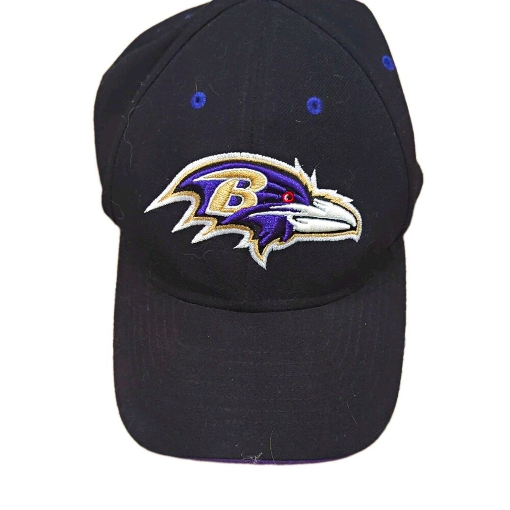 NFL Team Apparel Baltimore Ravens NFL Football Black Cap Hat One Size Licensed